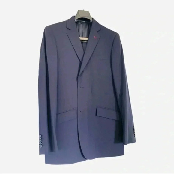Alain Manoukian navy blue french designer made blazer size 52/44  Nwot - Picture 1 of 9
